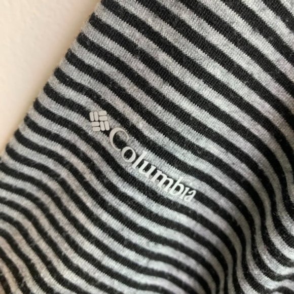 Columbia Black & Gray Striped Quarter Zip Long Sleeve - Picture 6 of 6